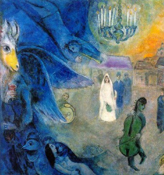 Las velas de boda contemporáneas de Marc Chagall Pinturas al óleo